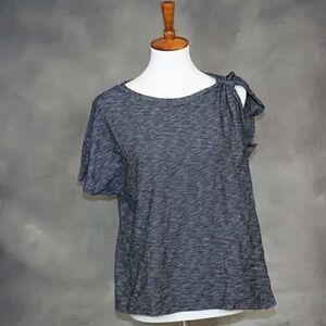 NWT Anthropologie Deletta knot shoulder cotton top
